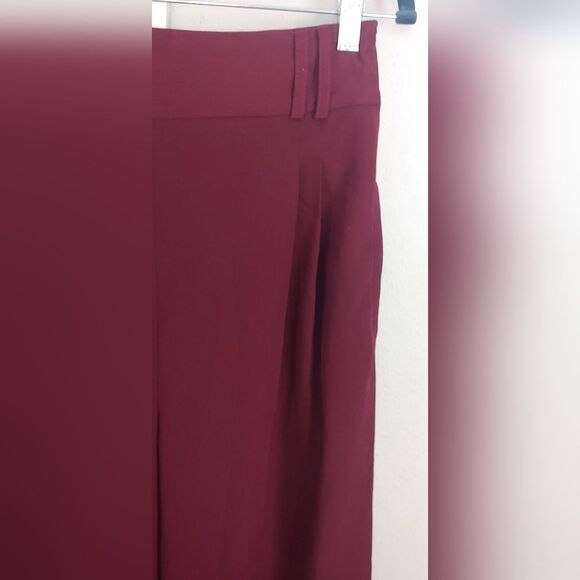 ASOS DESIGN Tall Tailored High Waist Balloon Pant Sz 6 Oxblood - Picture 8 of 14